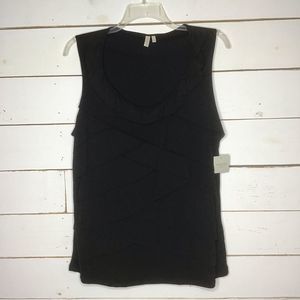 New Madison Women Sleeveless Blouse Tank Ruffle